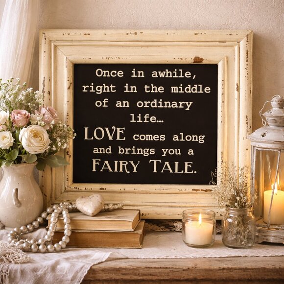 Collins Other - NWT Once in Awhile Distressed Farmhouse Style Wall Art Inspirational Home Decor